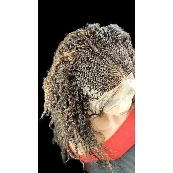 Handmade BraidedLace Wigs for Working Women -Versatile, Lightweight, NWT Ombre - Picture 8 of 15